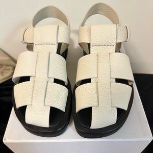 The Row Fisherman Sandal Ivory size 7